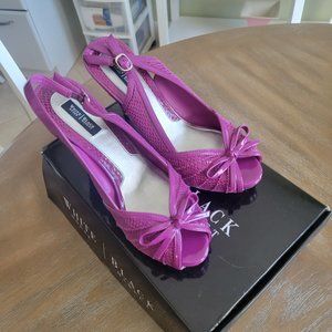NEW VERY BERRY EXOTIC SLINGBACK HEELS
